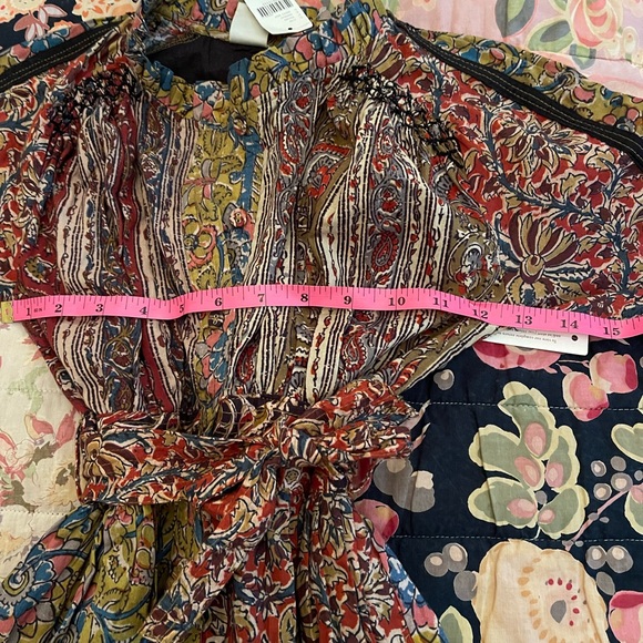 NWT Anthropologie Kamila block print Midi Dress - Picture 6 of 6